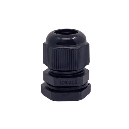 M20-Kabelverschraubung aus schwarzem Kunststoff, IP68, 6-12 mm
