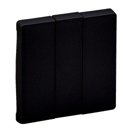 BASCULE POUR INTERRUPTEUR 3 POINTS NOIR MAT VALENA LIFE