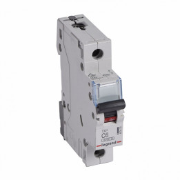 MCB TX 6000 - 1P - 230/400 V - 6 A - courbe C - jeu de barres d'alimentation type broches/fourchettes