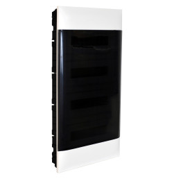 LEGRAND ARMOIRE AFFLEURANTE 4X12M PORTE FUMÉE BORNIER E+N POUR MUR MAÇONNERIE