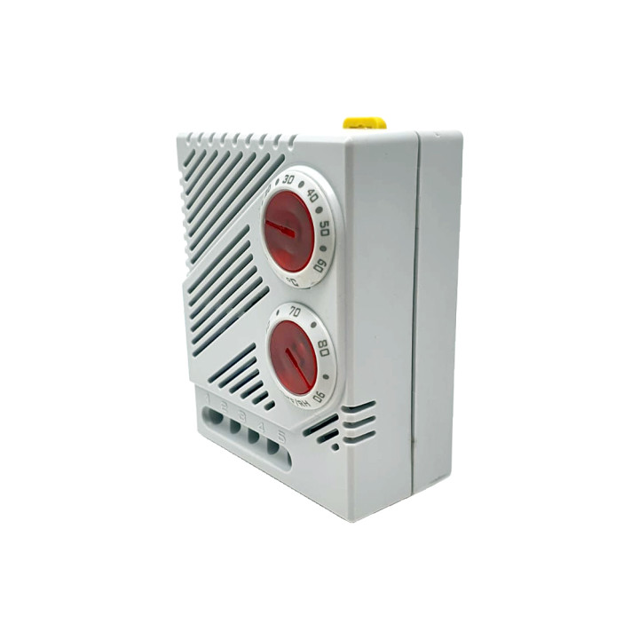 HTE060CO-2 hygrostat+thermostat with electronic sensor and CO contact 230V; 8A ; 0C+60C; 50%...95%RH