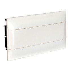 LEGRAND ARMOIRE ENCASTRÉE 1X18M PORTE BLANCHE BORNIERS E+N POUR MUR MAÇONNERIE