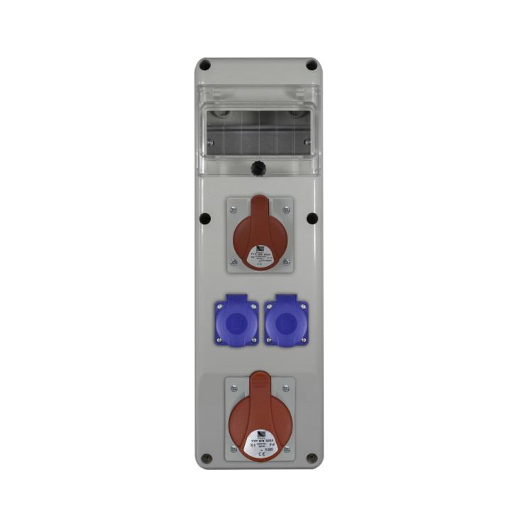 R-BOX SLIM 6S 1X32A/5p, 1x16A/5p, 2x230V