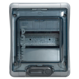 Armoire Plexo3 6 modules montage en saillie IP65 IK09 avec borniers PE+N