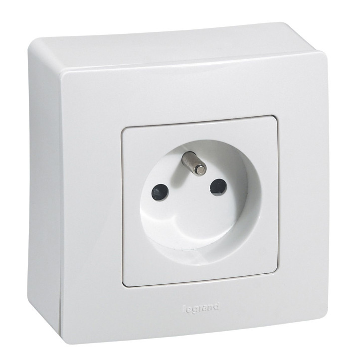 Surface mounting box Niloe - 1 gang - white