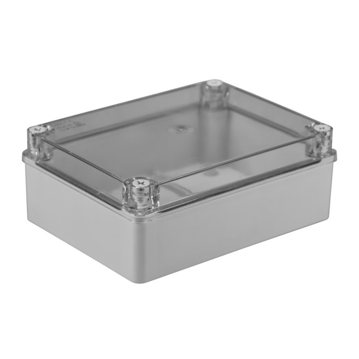 S-BOX 416-P коробка надштукатурная IP65 прозрачная крышка, серая