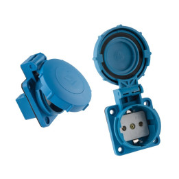 Socket for distribution cabinet 1F 16A blue IP67
