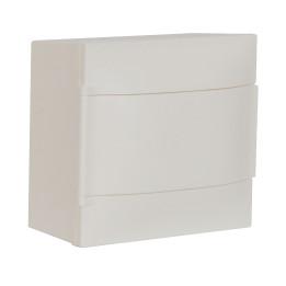 ARMOIRE LEGRAND 1X8M SURFACE PORTE BLANCHE TERRE ET BORNIER NEUTRE