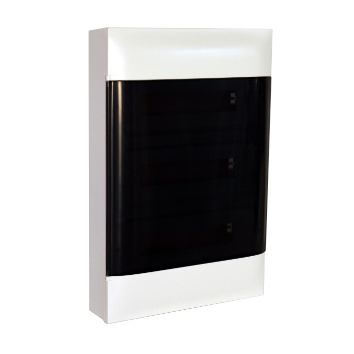 LEGRAND ARMOIRE EN SURFACE 3X18M PORTE FUMÉE TERRE + BORNIER NEUTRE