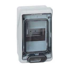 Cabinets PLEXO - IP 65 - IK 09 - 4 modules - 1 row