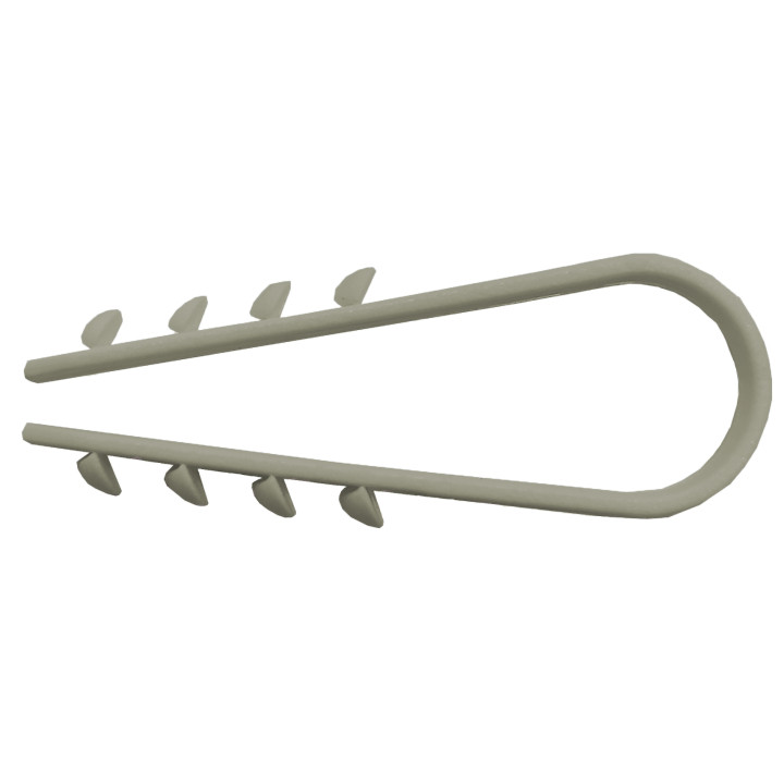 BP DA 6-20/100p Clamps for pipes gray (in a package of 100 pcs.)