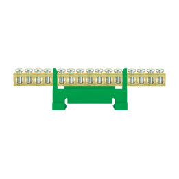 Clamp green 15x16mm2 DIN rail