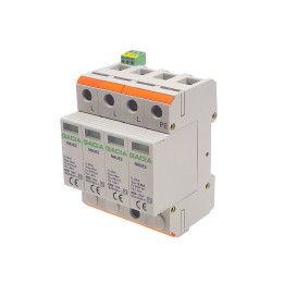 N8UE-2 40 275V 3PN R 40kA, parafoudre de type C avec contact d'alarme 1NO