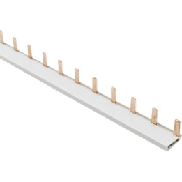 Jeu de barres MCB 10 mm2, monophasé, type à broches, 1 m, 57 modules