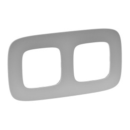 Plaque Valena Allure - 2 postes - aluminium