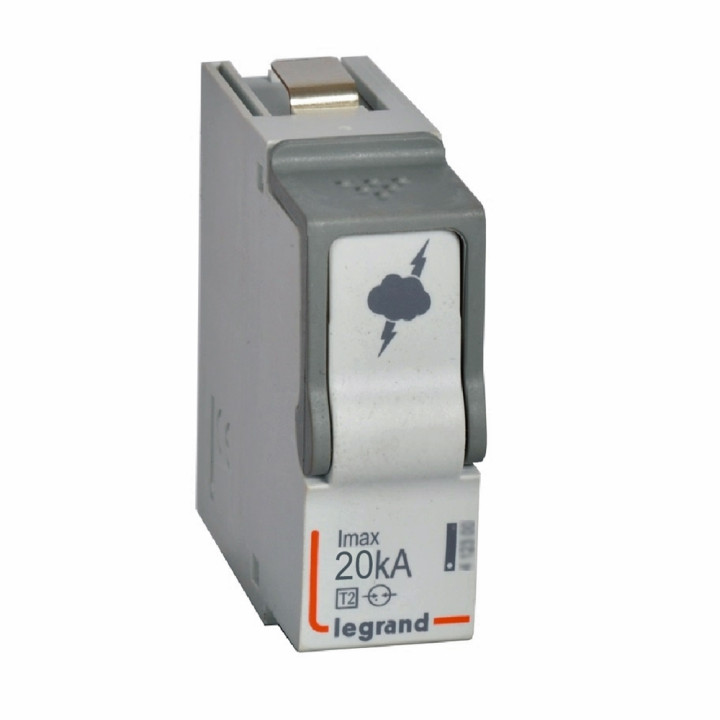 Module de remplacement enfichable pour SPD - T2 - 20 kA/pôle - module N-PE