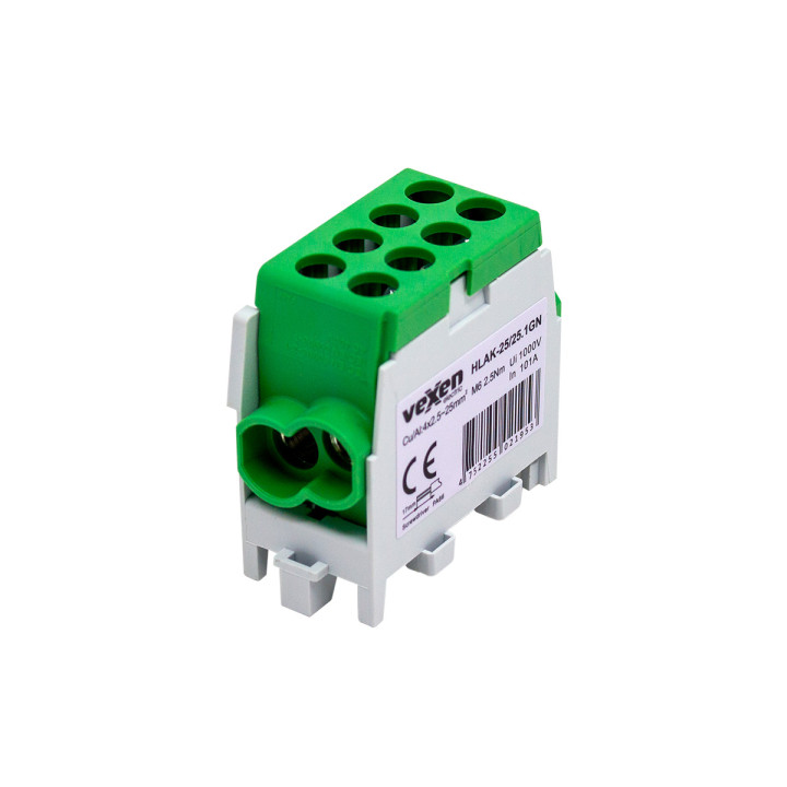 Borne HLAK Al/CU 2x25-2x25mm - vert
