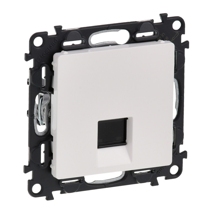Valena Life RJ45 Cat.6 UTP розетка, белая