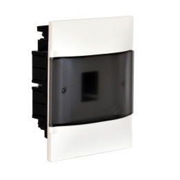 LEGRAND ARMOIRE AFFLEURANTE 1X4M PORTE FUMÉE BORNIER E+N POUR MUR EN MAÇONNERIE