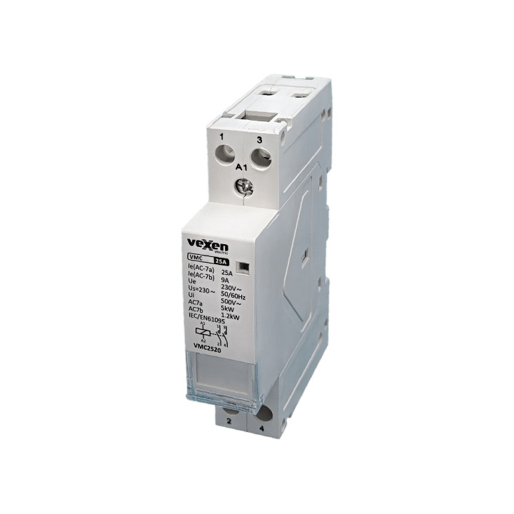Contacteur modulaire VMC2520 2NO, 25A, AC230V