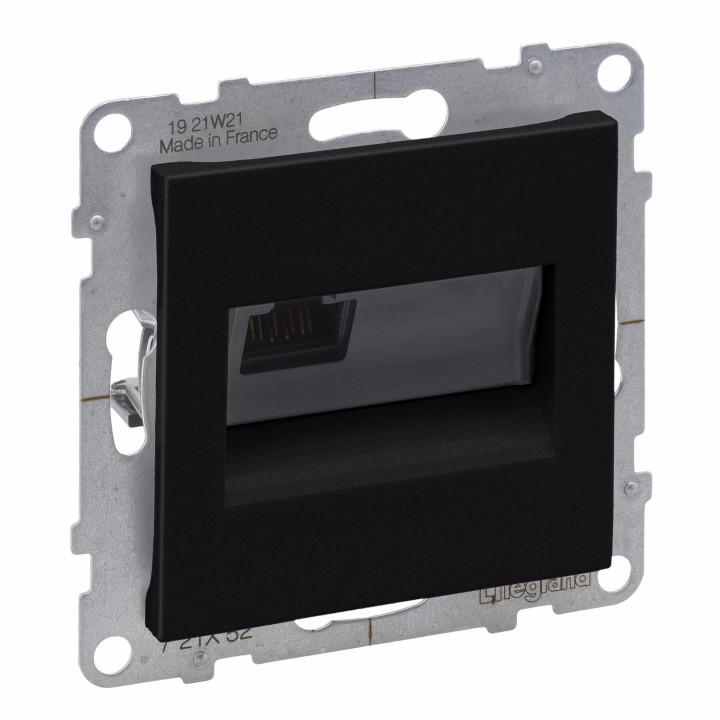 SUNO RJ45 socket category 6 UTP black