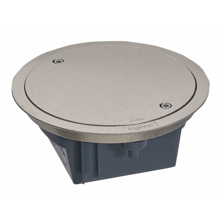 Boîte de sol avec couvercle amovible - IP 66 - 4 modules - inox