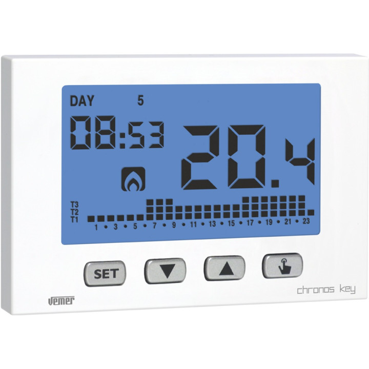 Chronos key white batt.programm. therm.