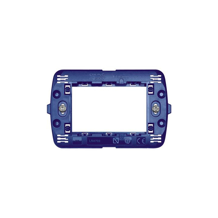 Support for round Cover plates, square and Living International - fixing with screws