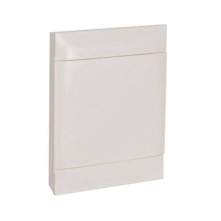ARMOIRE LEGRAND 2X12M EN SURFACE PORTE BLANCHE BORNIERS TERRE ET NEUTRE