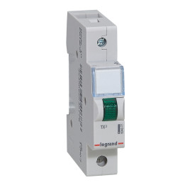 LED indicator 230 V - single - green - 1 module