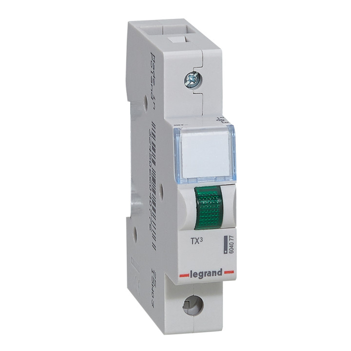 Wskaźnik LED 230 V - pojedynczy - zielony - 1 moduł