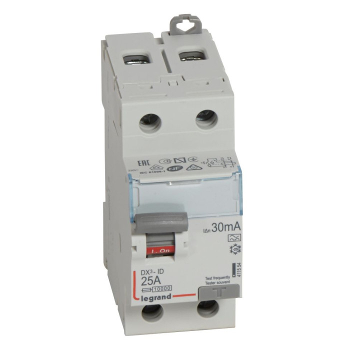 RCD DX-ID - 2P - 230 V - 25 A - 30 mA - A type