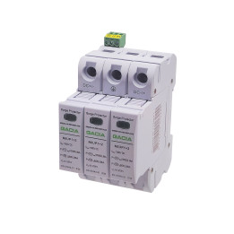 N8UP1+2-PV50 3P, DC1000V, parafoudre type T1+T2, 8kA, avec contact d'alarme 1NO