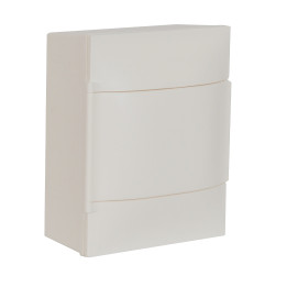 ARMOIRE LEGRAND 1X4M SURFACE PORTE BLANCHE TERRE ET BORNIER NEUTRE