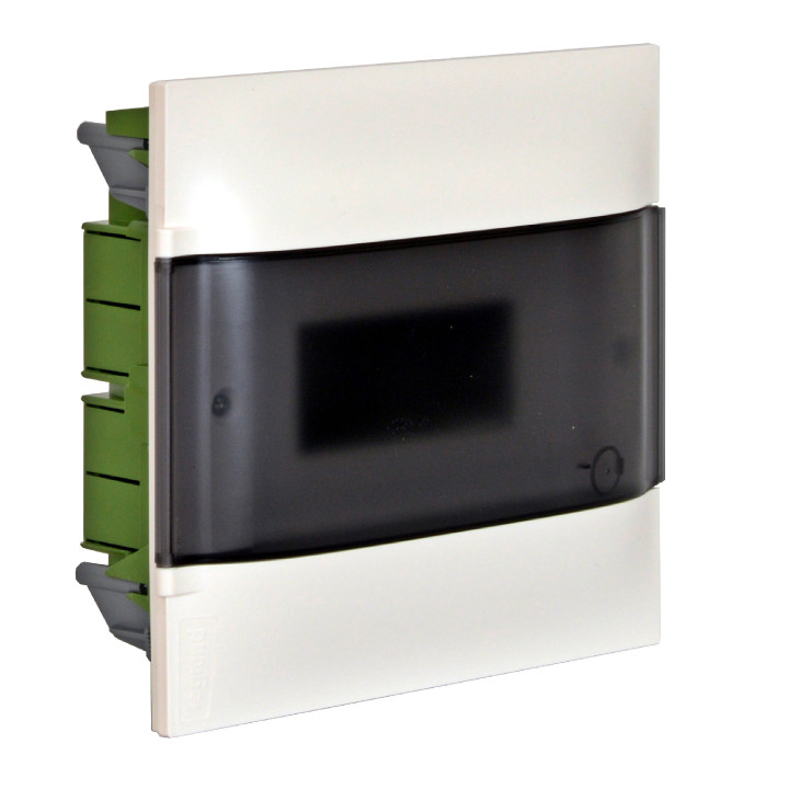LEGRAND ARMOIRE AFFLEURANTE 1X6M PORTE FUMÉE BORNIER E+N POUR MUR EN MAÇONNERIE