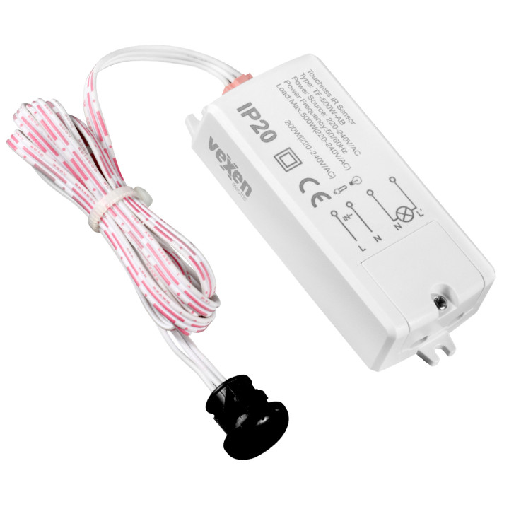 ALIO DS-500W-BB built-in, door-activated furniture motion sensor, 5cm, IP20, 500W