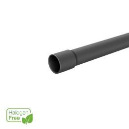 Tuyau pour intérieur noir, lisse D16mm, 750N, 3m, sans halogène