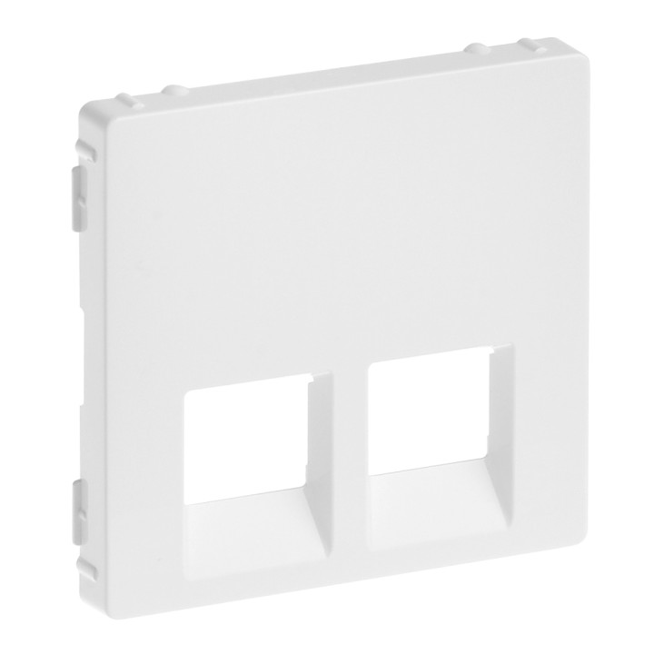 Zaślepka Valena Life - podwójne gniazdo RJ 45/RJ 11 lub RJ 45 + RJ 11 - biała