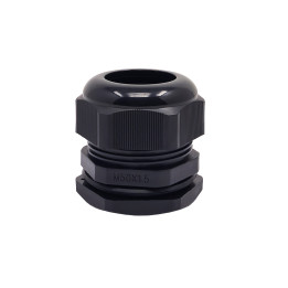 M50-Kabelverschraubung aus schwarzem Kunststoff, IP68, 32–38 mm