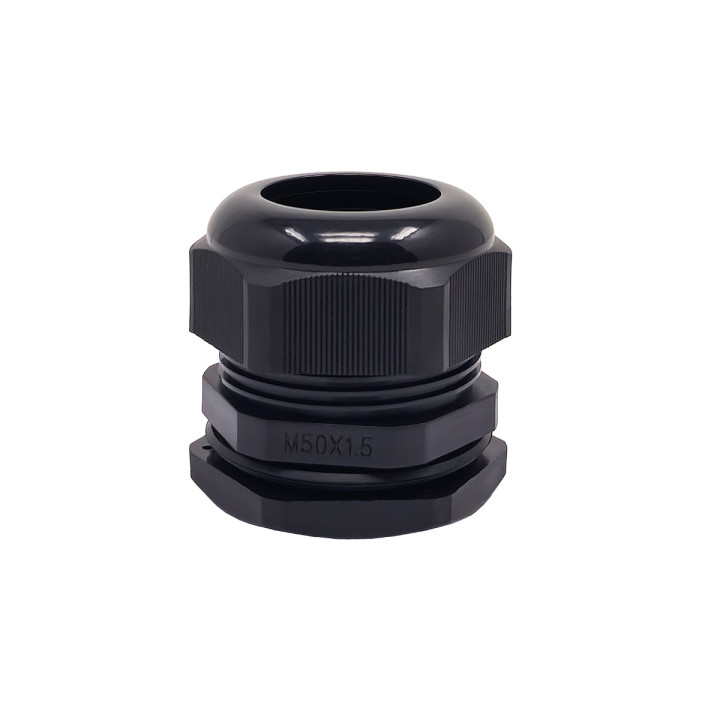 M50-Kabelverschraubung aus schwarzem Kunststoff, IP68, 32–38 mm