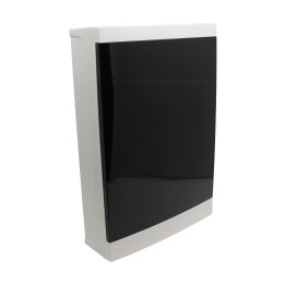 Distribution box wall mounted 36 modules, transparent door, IP40