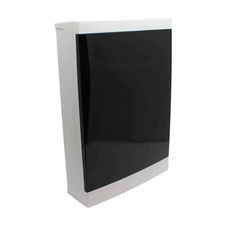 Distribution box wall mounted 36 modules, transparent door, IP40