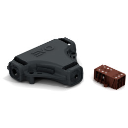 EVO T branch gel insulated connection joint IP68 with three pole terminal block 1-4mm2 0.6/1kV cables with diameter 6-13mm