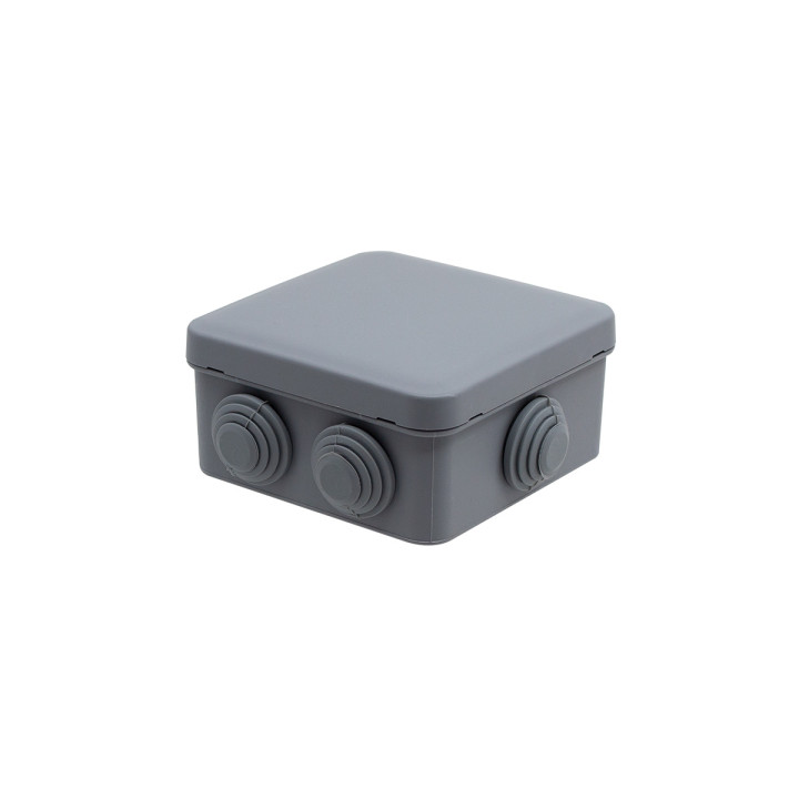 Boîte de jonction IP55, 85x85x45mm avec entrées de câbles