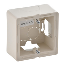 1-gang surface-mounting box Valena Life - 89 x 89 x 44.8 mm - ivory