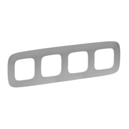 Plaque Valena Allure - 4 postes - aluminium