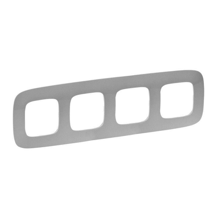 Plaque Valena Allure - 4 postes - aluminium