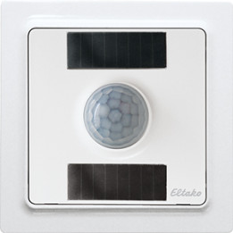 Wireless motion, brightness, and temperature sensor with solar cells and battery