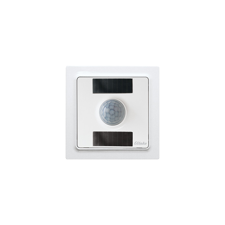 Wireless motion, brightness, and temperature sensor with solar cells and battery
