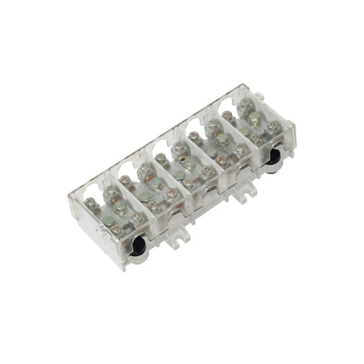 Clamp block with cover 5p 25/16mm2 IP20